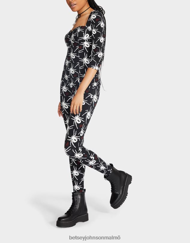 se Betsey Johnson kvinnor 80:e bash korsett raglan topp svart vit Kläder 0V8BT305