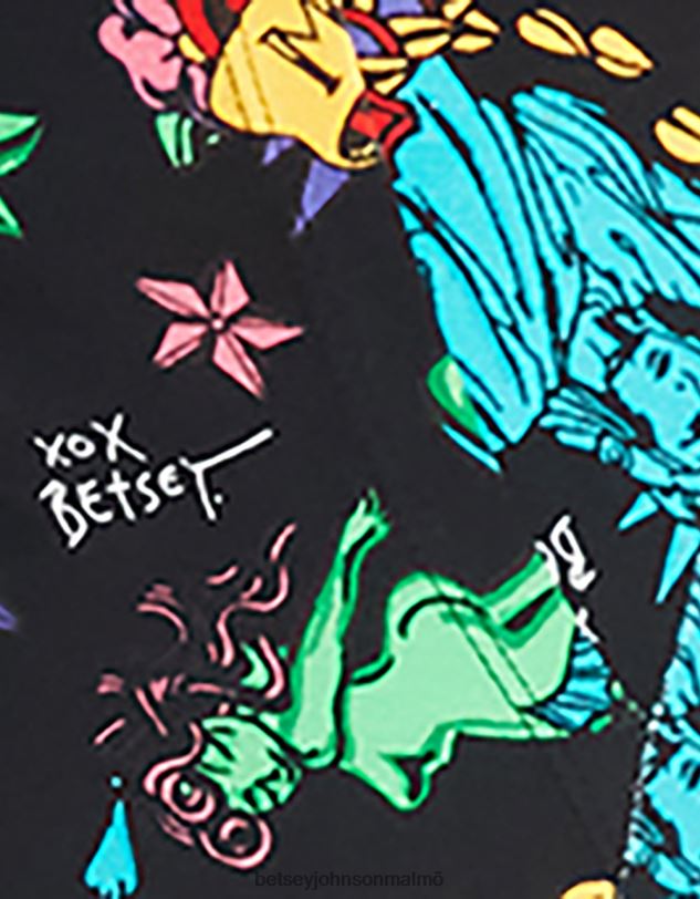 se Betsey Johnson kvinnor 80:e bash korsett raglan topp tatuering tatuering pri Kläder 0V8BT292