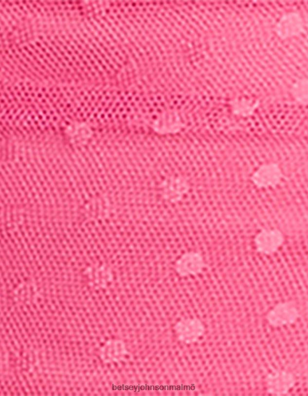 se Betsey Johnson kvinnor mesh runt axelbandslös miniklänning rosa Kläder 0V8BT279