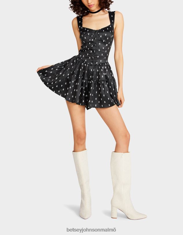 se Betsey Johnson kvinnor skulltastic romper svart Kläder 0V8BT277