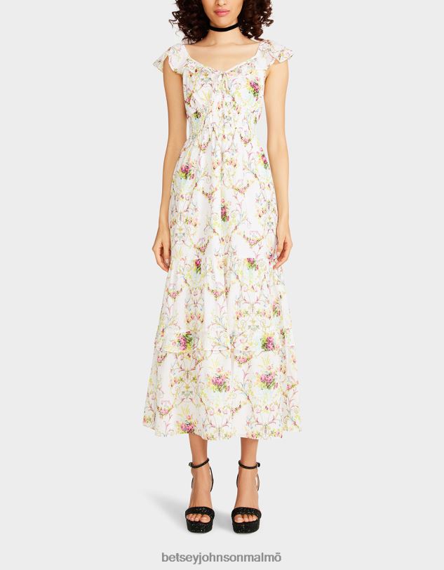 se Betsey Johnson kvinnor vine och din maxiklänning vit Kläder 0V8BT280