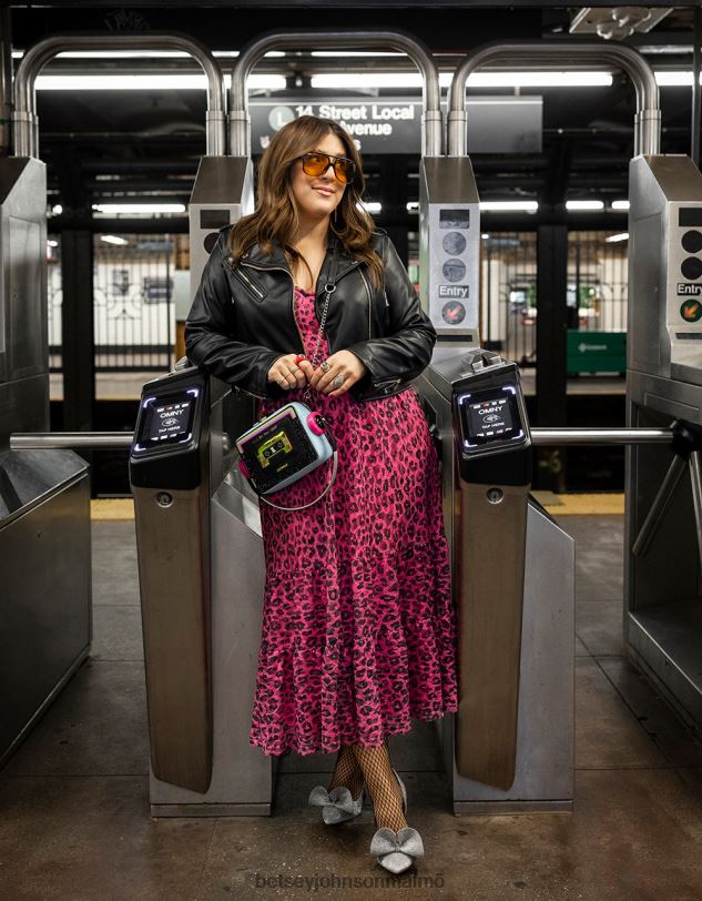 se Betsey Johnson kvinnor wild n out stretch spets korsett midi hot rosa Kläder 0V8BT276