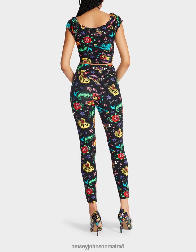 se Betsey Johnson kvinnor 80:e bash andra hudleggingstatuering tatuering pri Kläder 0V8BT287