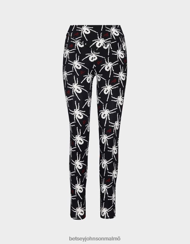 se Betsey Johnson kvinnor 80:e bash andra skinnlegging svart vit Kläder 0V8BT304