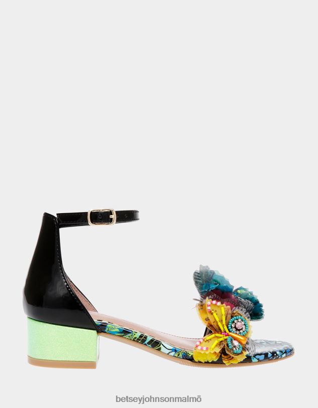 se Betsey Johnson barn pipig svart multi skor 0V8BT103