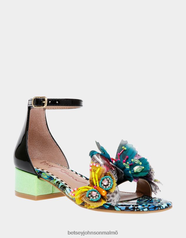 se Betsey Johnson barn pipig svart multi skor 0V8BT103