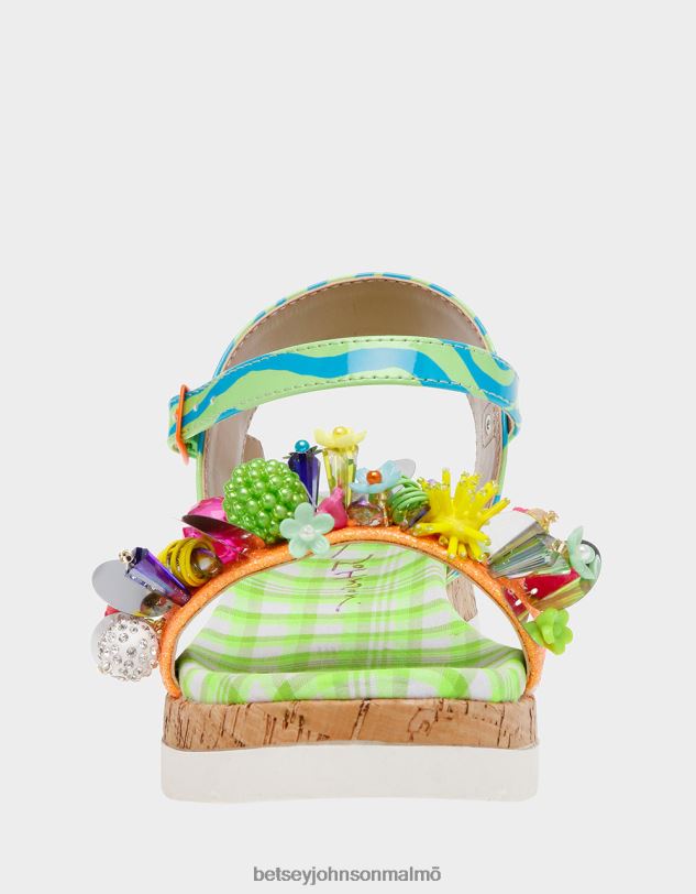 se Betsey Johnson barn frank grön multi skor 0V8BT180