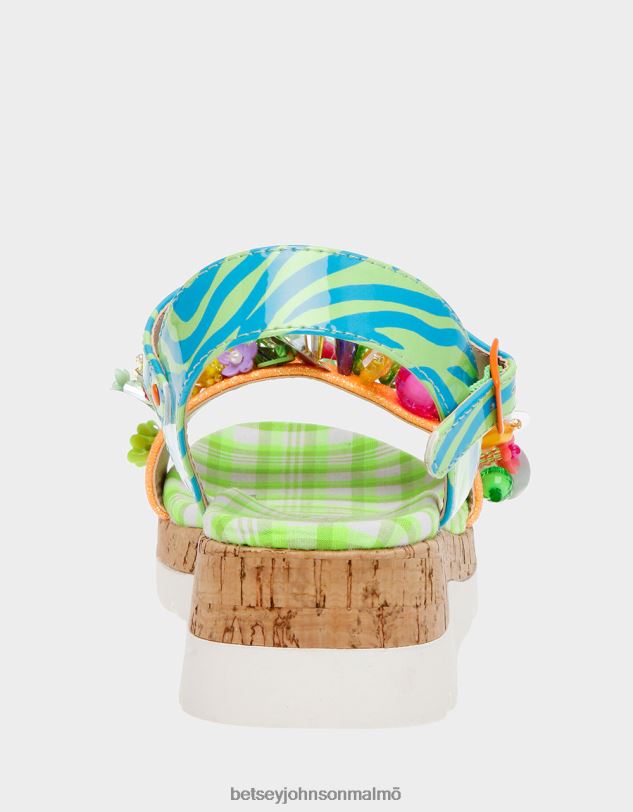 se Betsey Johnson barn frank grön multi skor 0V8BT180