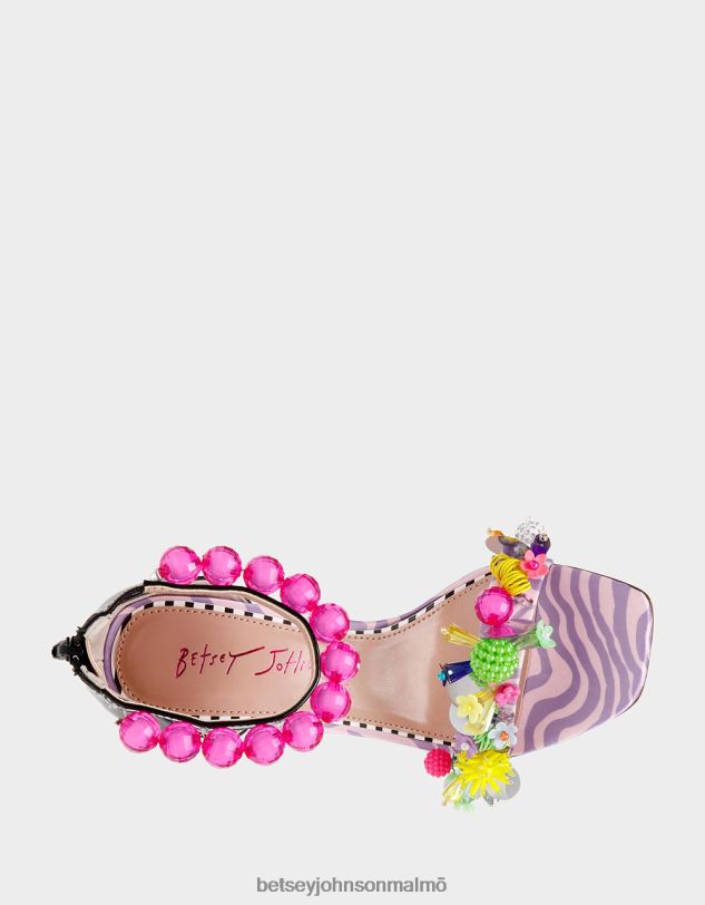 se Betsey Johnson kvinnor Clooney rosa multi skor 0V8BT98