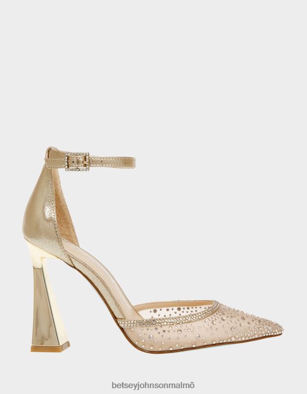 se Betsey Johnson kvinnor altfiol dammigt guld skor 0V8BT108
