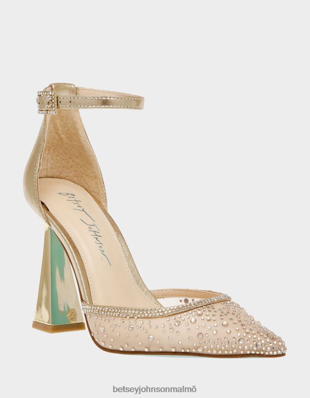 se Betsey Johnson kvinnor altfiol dammigt guld skor 0V8BT108