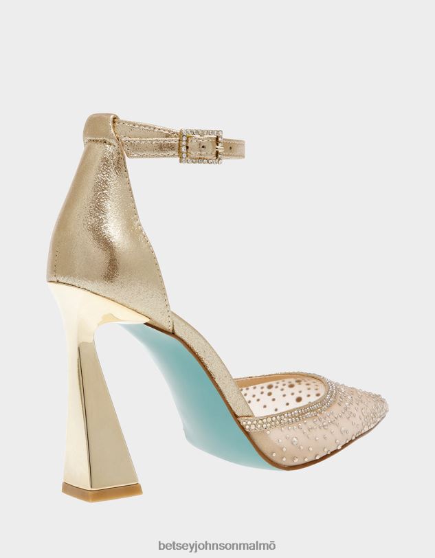se Betsey Johnson kvinnor altfiol dammigt guld skor 0V8BT108