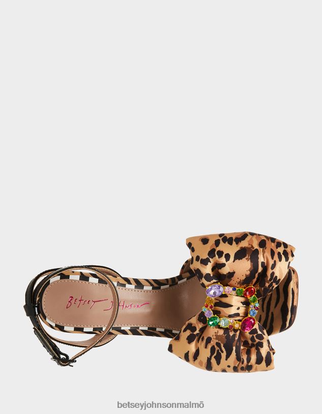 se Betsey Johnson kvinnor pollie leopard multi skor 0V8BT49