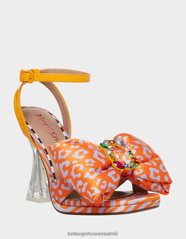 se Betsey Johnson kvinnor pollie orange multi skor 0V8BT55