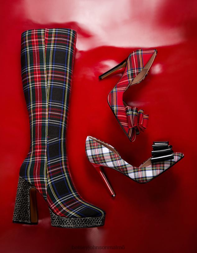 se Betsey Johnson kvinnor valeria svart pläd skor 0V8BT173