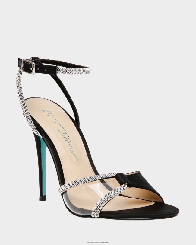se Betsey Johnson kvinnor vera svart satin skor 0V8BT142