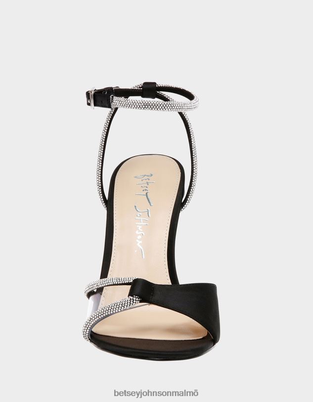 se Betsey Johnson kvinnor vera svart satin skor 0V8BT142