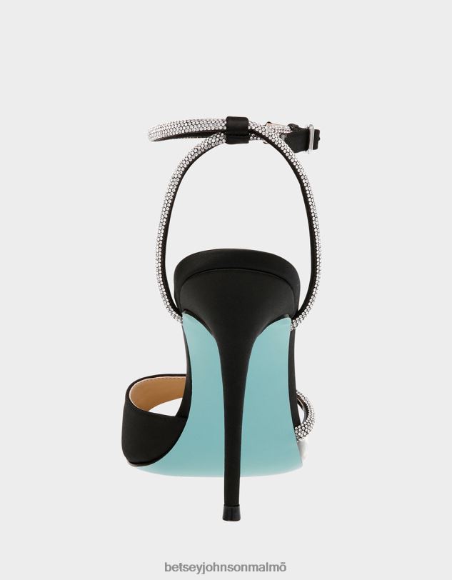 se Betsey Johnson kvinnor vera svart satin skor 0V8BT142