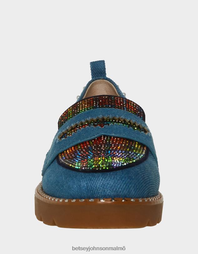 se Betsey Johnson kvinnor halliee denim multi skor 0V8BT168