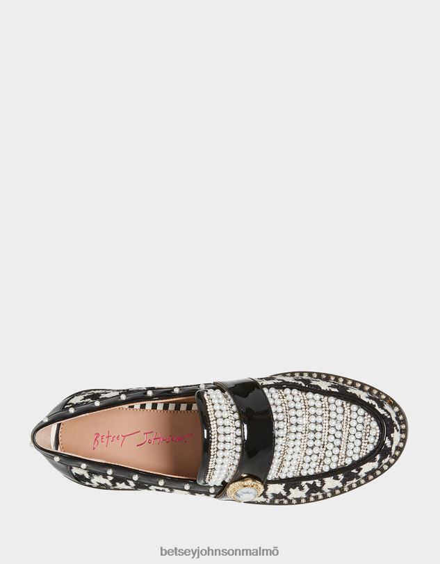 se Betsey Johnson kvinnor mariam svart vit skor 0V8BT118