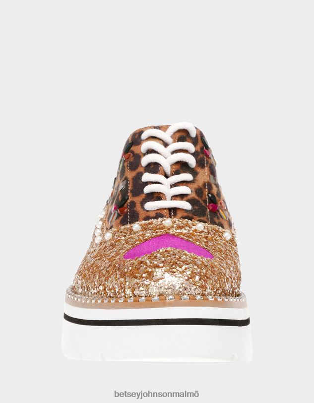 se Betsey Johnson kvinnor pixxy guld multi skor 0V8BT13
