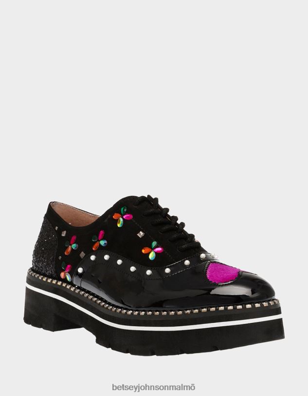 se Betsey Johnson kvinnor pixxy svart multi skor 0V8BT167