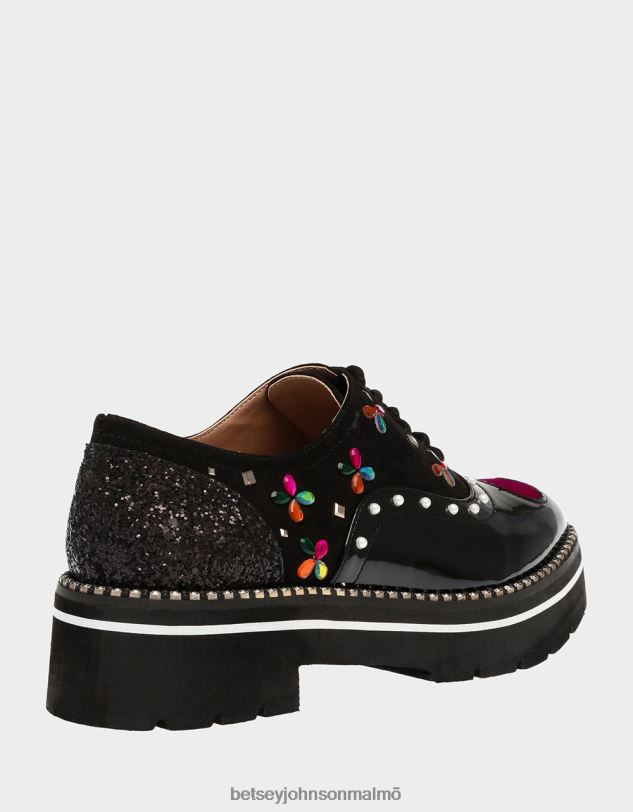 se Betsey Johnson kvinnor pixxy svart multi skor 0V8BT167