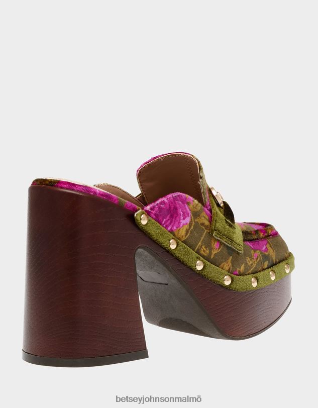 se Betsey Johnson kvinnor aydin grön multi skor 0V8BT123