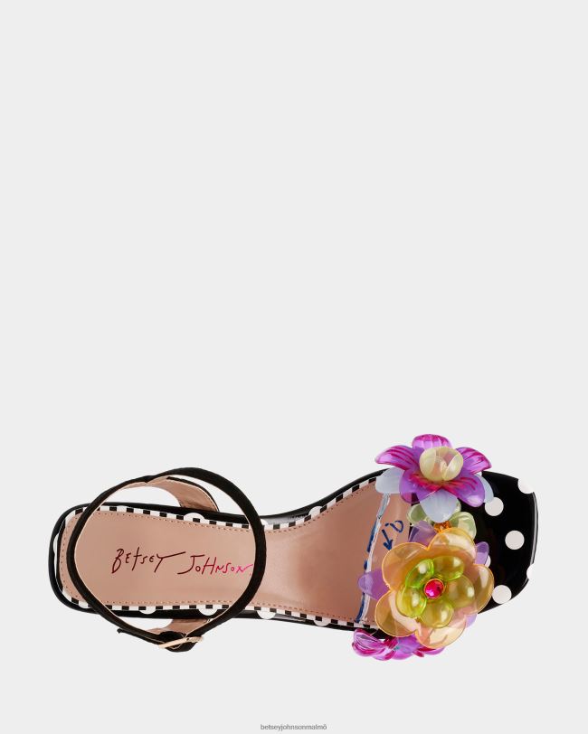 se Betsey Johnson kvinnor dottee svart multi skor 0V8BT57
