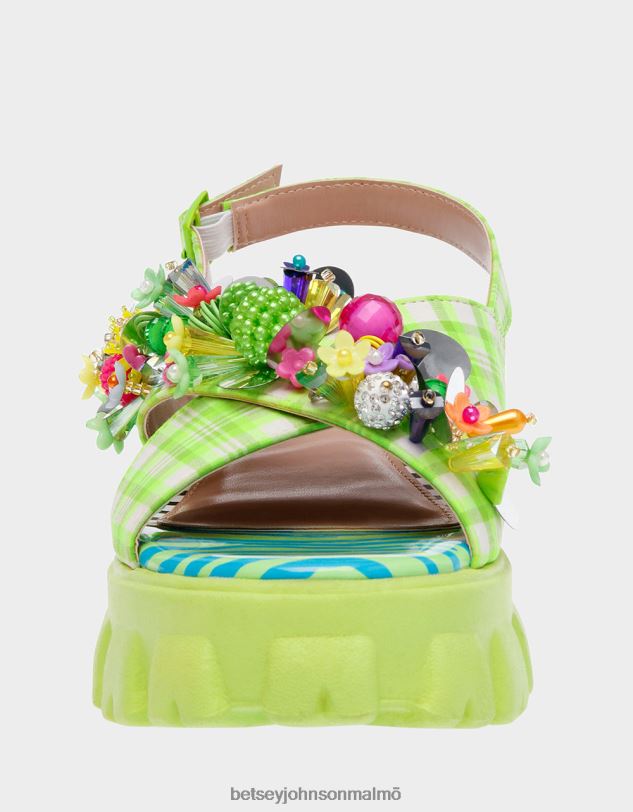 se Betsey Johnson kvinnor frankee grön multi skor 0V8BT125