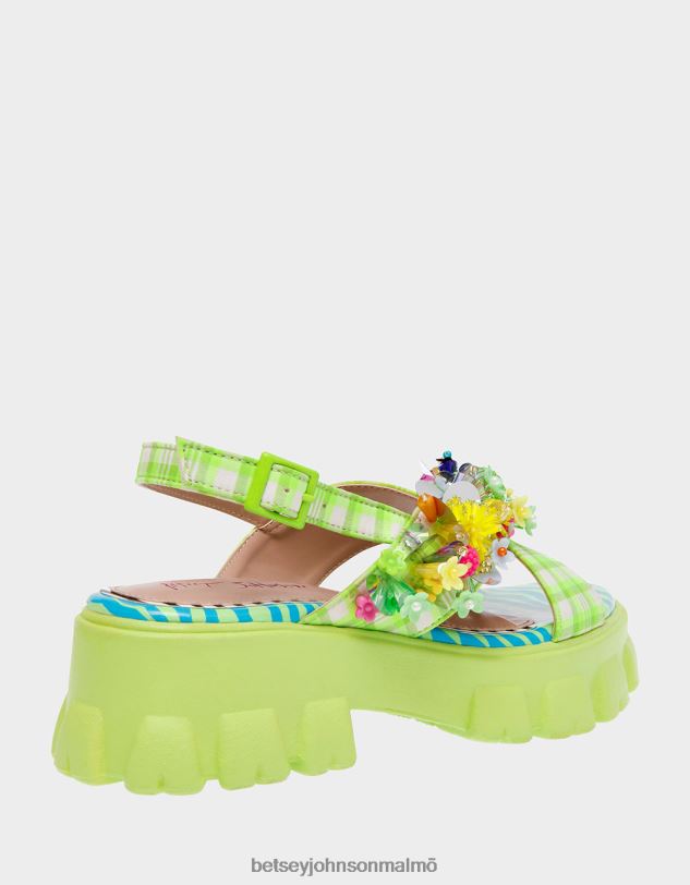 se Betsey Johnson kvinnor frankee grön multi skor 0V8BT125