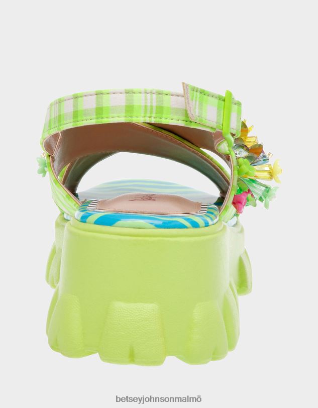 se Betsey Johnson kvinnor frankee grön multi skor 0V8BT125