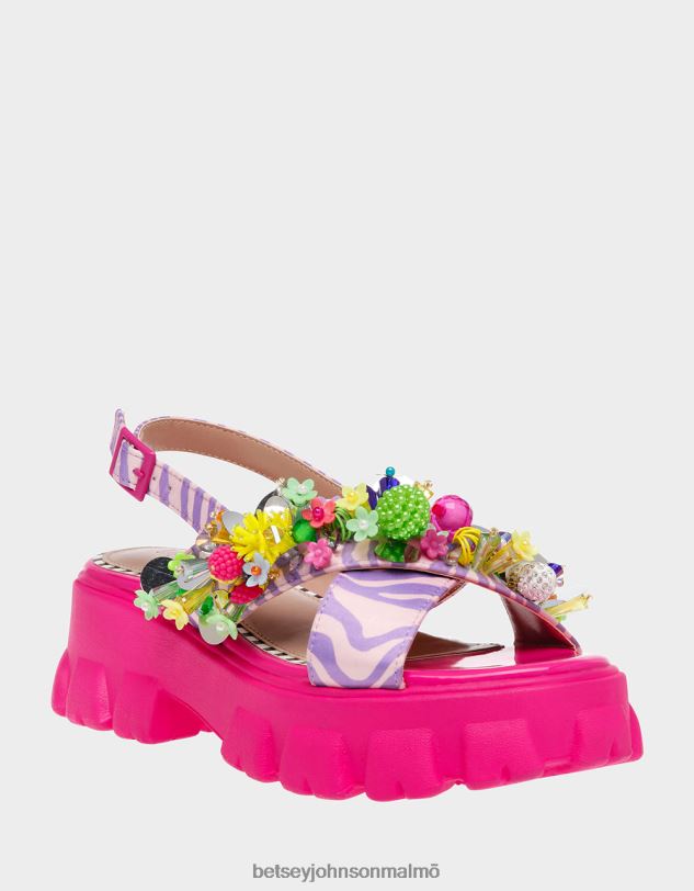 se Betsey Johnson kvinnor frankee rosa multi skor 0V8BT107