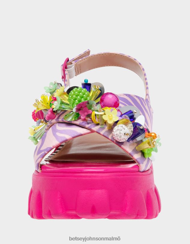 se Betsey Johnson kvinnor frankee rosa multi skor 0V8BT107