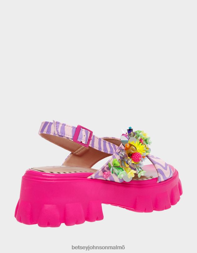 se Betsey Johnson kvinnor frankee rosa multi skor 0V8BT107