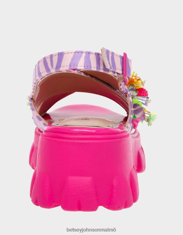 se Betsey Johnson kvinnor frankee rosa multi skor 0V8BT107