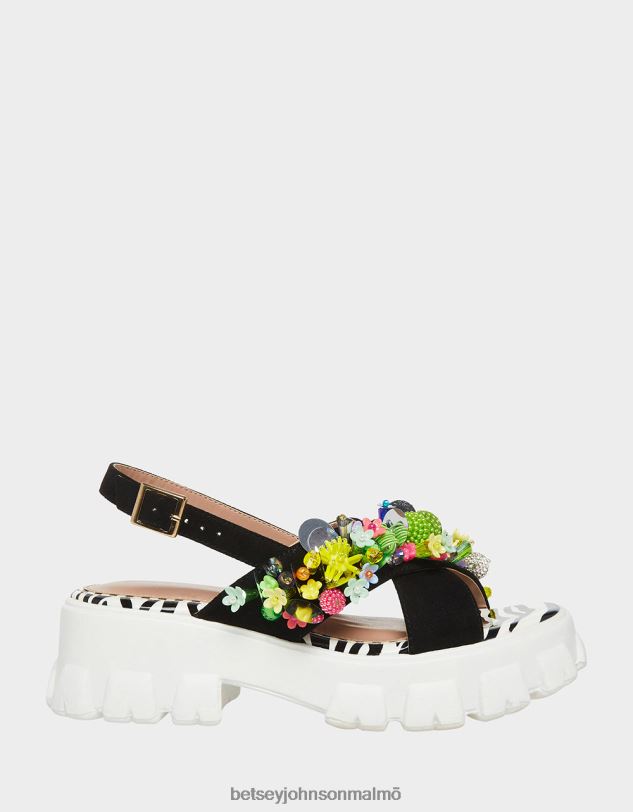 se Betsey Johnson kvinnor frankee svart multi skor 0V8BT90