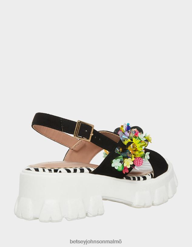 se Betsey Johnson kvinnor frankee svart multi skor 0V8BT90