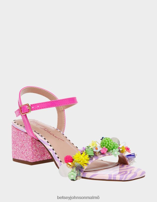 se Betsey Johnson kvinnor jayleene rosa multi skor 0V8BT97