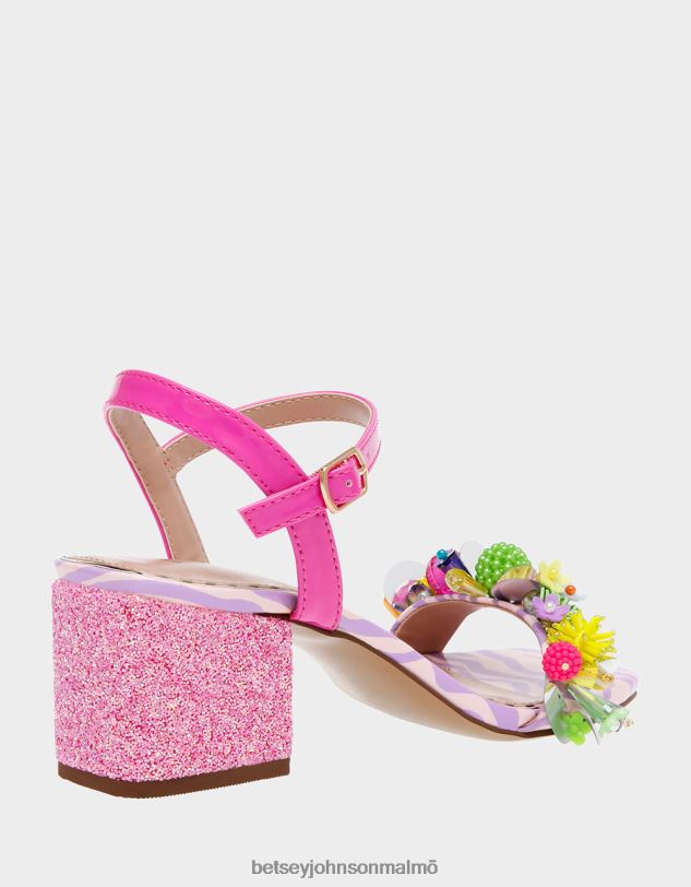 se Betsey Johnson kvinnor jayleene rosa multi skor 0V8BT97