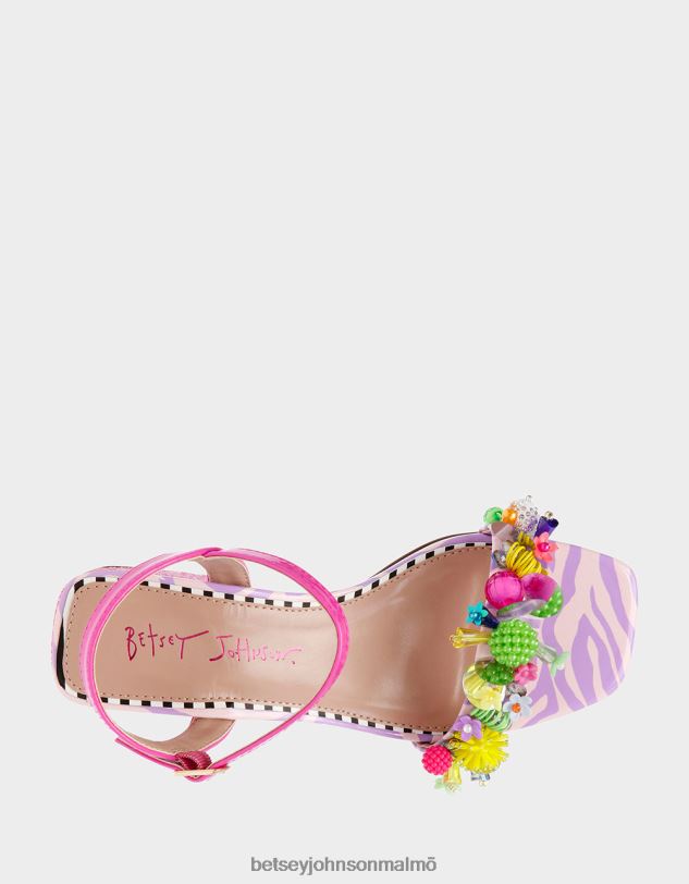 se Betsey Johnson kvinnor jayleene rosa multi skor 0V8BT97