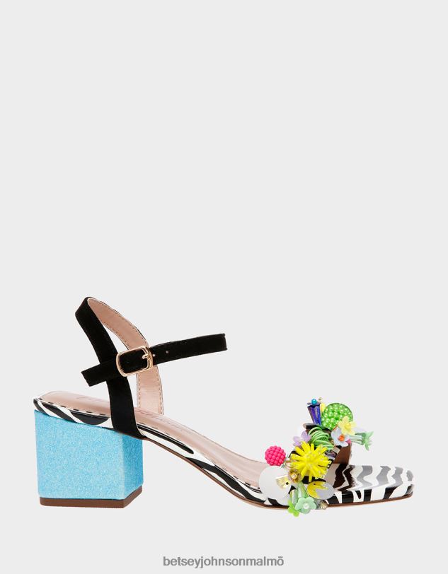 se Betsey Johnson kvinnor jayleene svart multi skor 0V8BT106