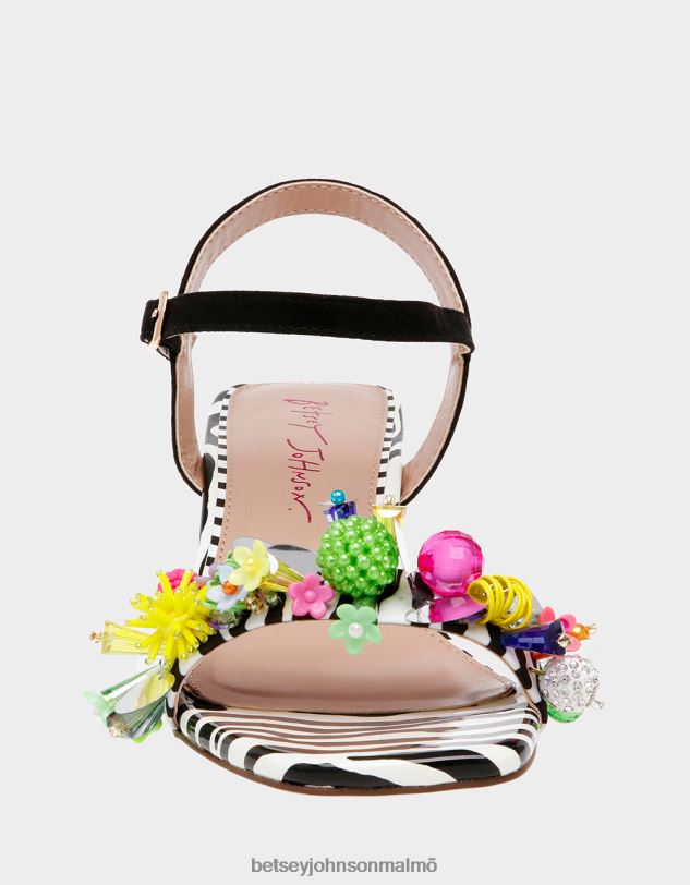se Betsey Johnson kvinnor jayleene svart multi skor 0V8BT106