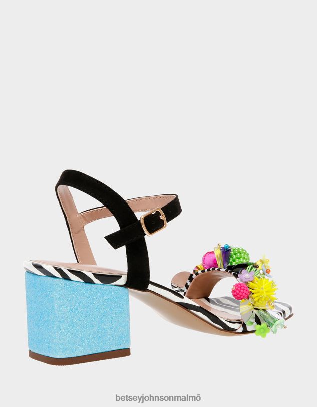 se Betsey Johnson kvinnor jayleene svart multi skor 0V8BT106