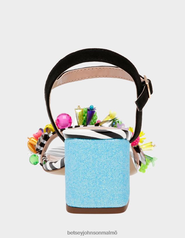 se Betsey Johnson kvinnor jayleene svart multi skor 0V8BT106