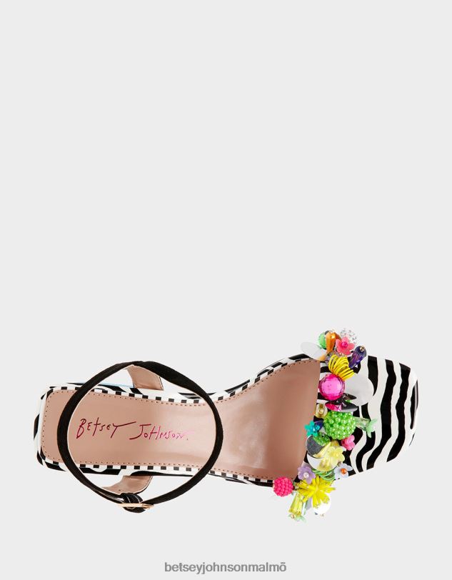 se Betsey Johnson kvinnor jayleene svart multi skor 0V8BT106