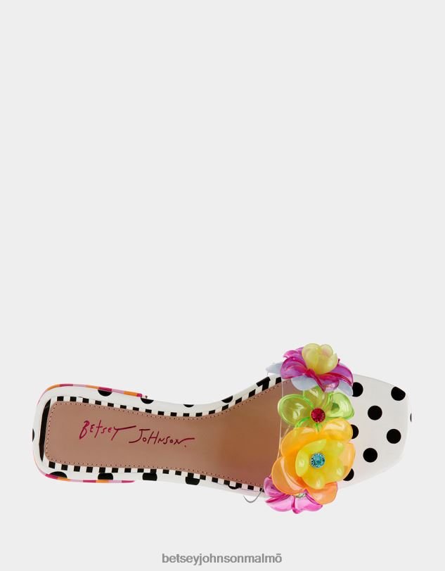 se Betsey Johnson kvinnor journi svart/polka/prickig skor 0V8BT114