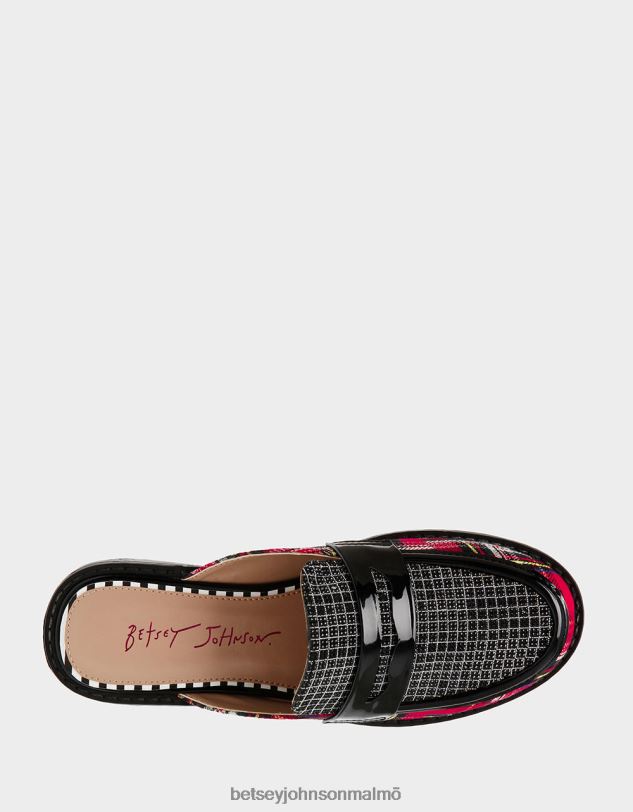 se Betsey Johnson kvinnor ronin röd pläd skor 0V8BT31