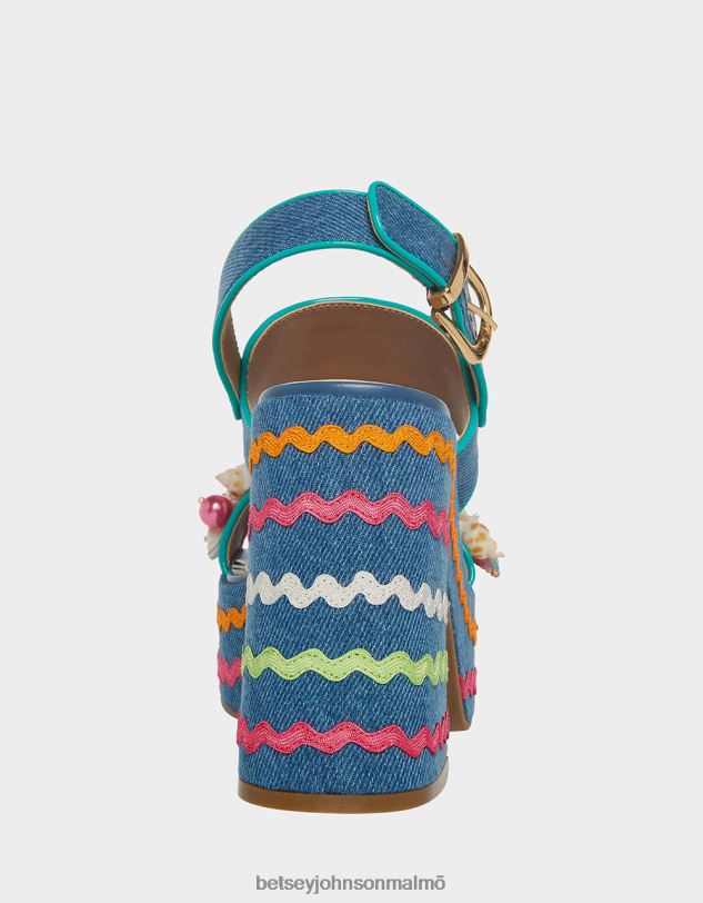se Betsey Johnson kvinnor shellie denim multi skor 0V8BT88