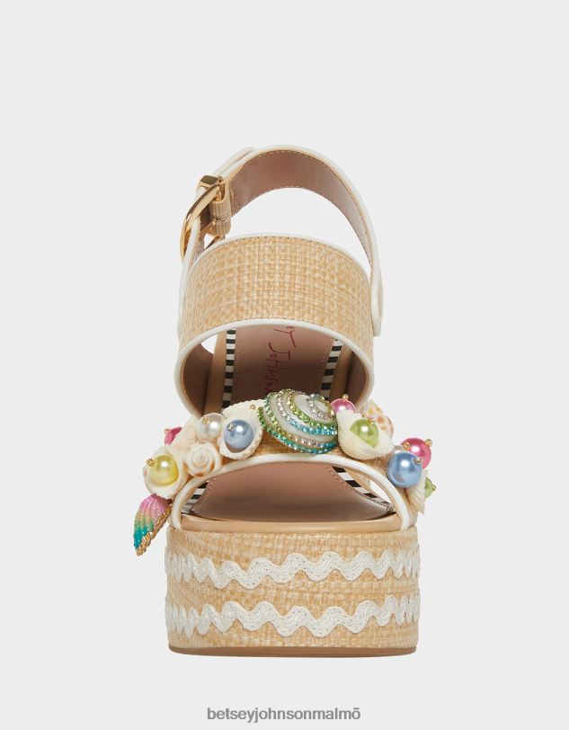 se Betsey Johnson kvinnor shellie naturlig multi skor 0V8BT67